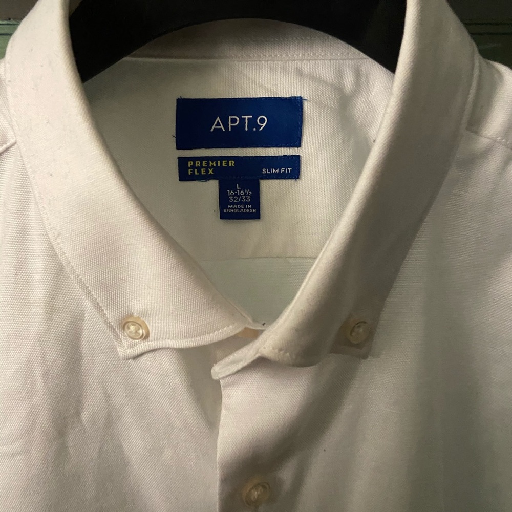 Brand new white slim fit shirt.